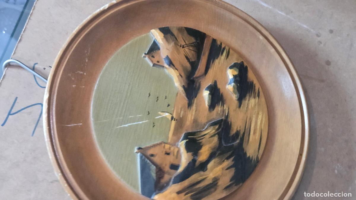 Vintage: plato de madera clara - Foto 4