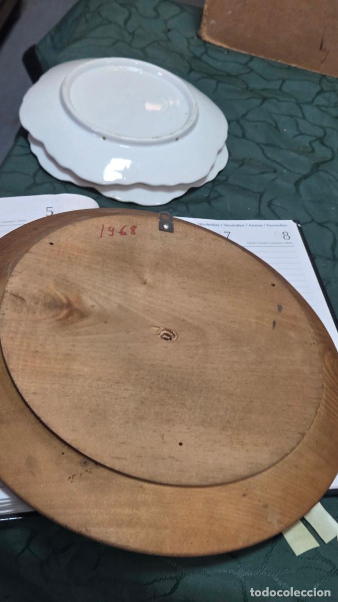 Vintage: plato de madera clara - Foto 5