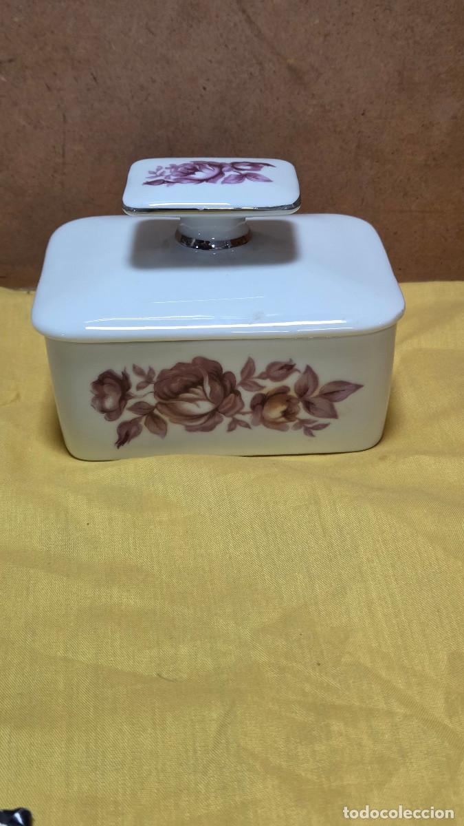 Vintage: tarro de porcelana vintage