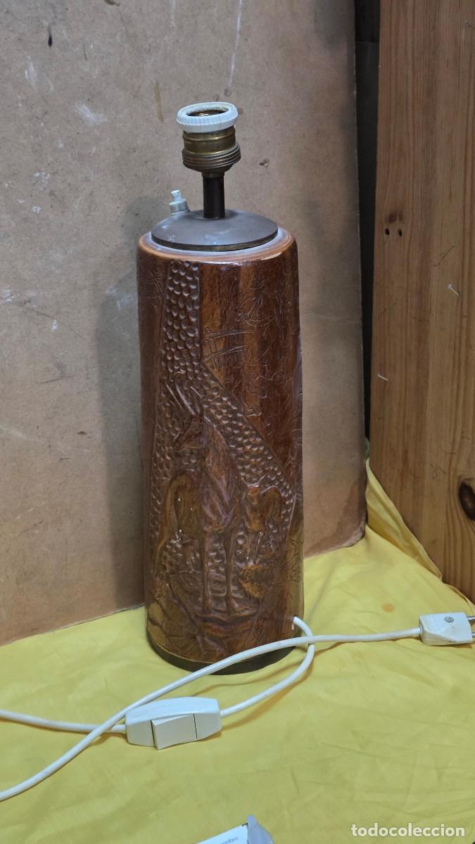 Vintage: lampara de mesa de ceramica