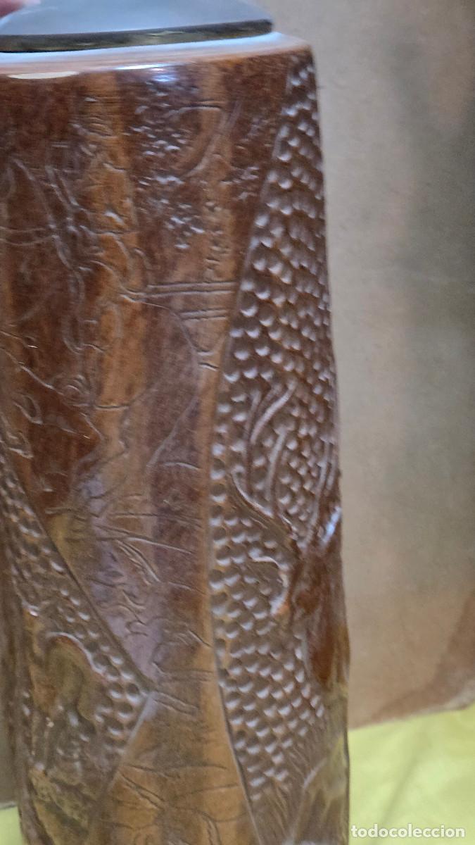 Vintage: lampara de mesa de ceramica - Foto 5