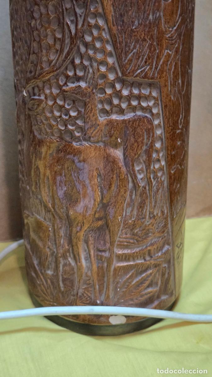 Vintage: lampara de mesa de ceramica - Foto 8