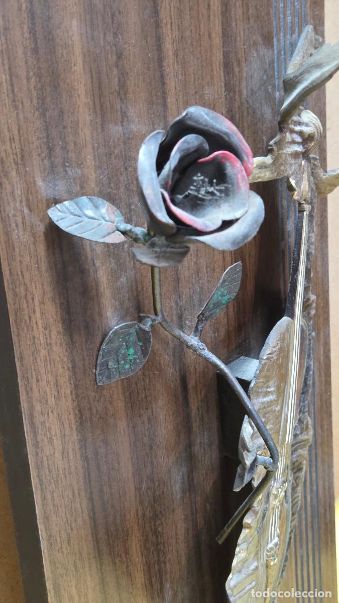 Vintage: cuadro con violin de bronce - Foto 5