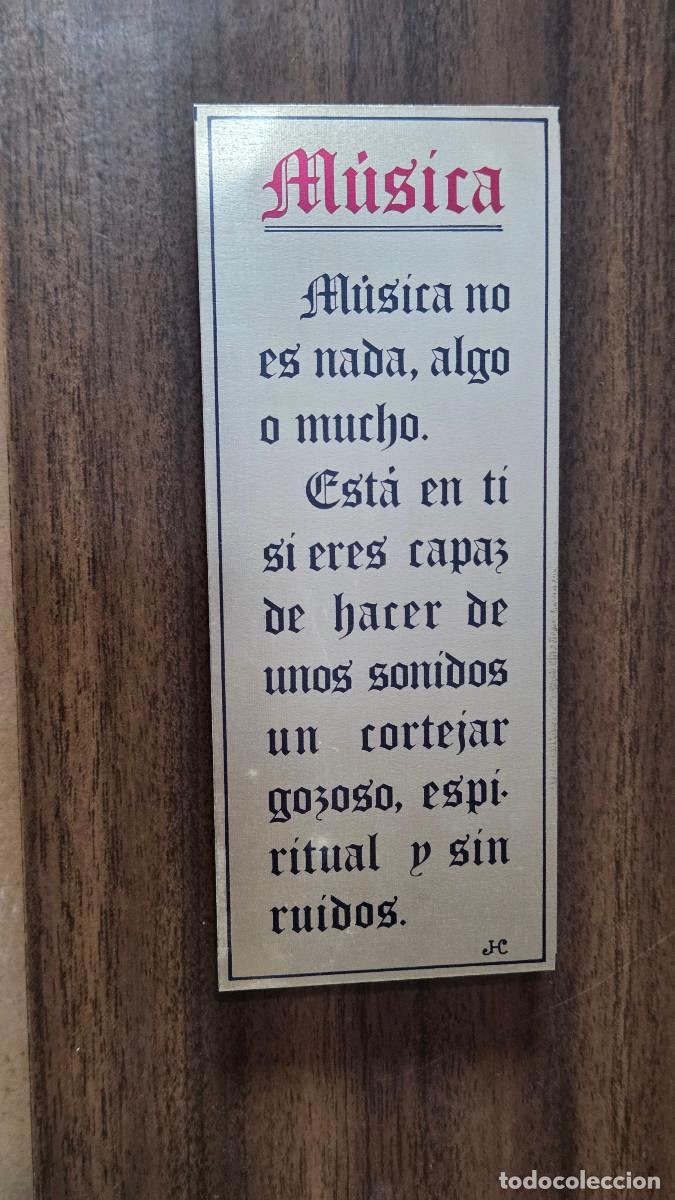 Vintage: cuadro con violin de bronce - Foto 6
