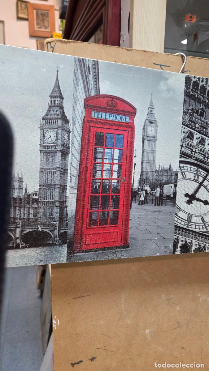 Vintage: cuadro con vinilo de Londres - Foto 3