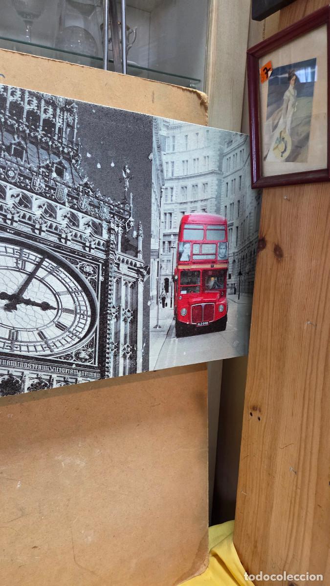 Vintage: cuadro con vinilo de Londres - Foto 4