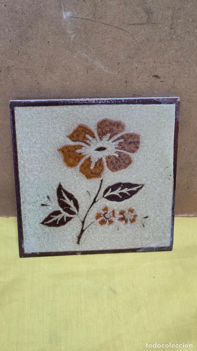 Vintage: azulejo de ceramica coleccionable