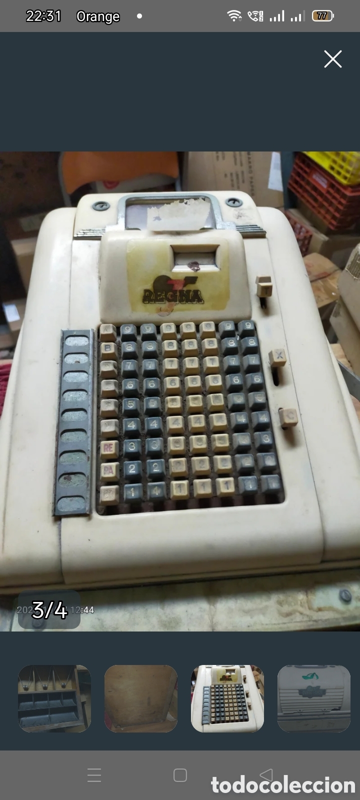 Vintage: Maquina registradora Regina