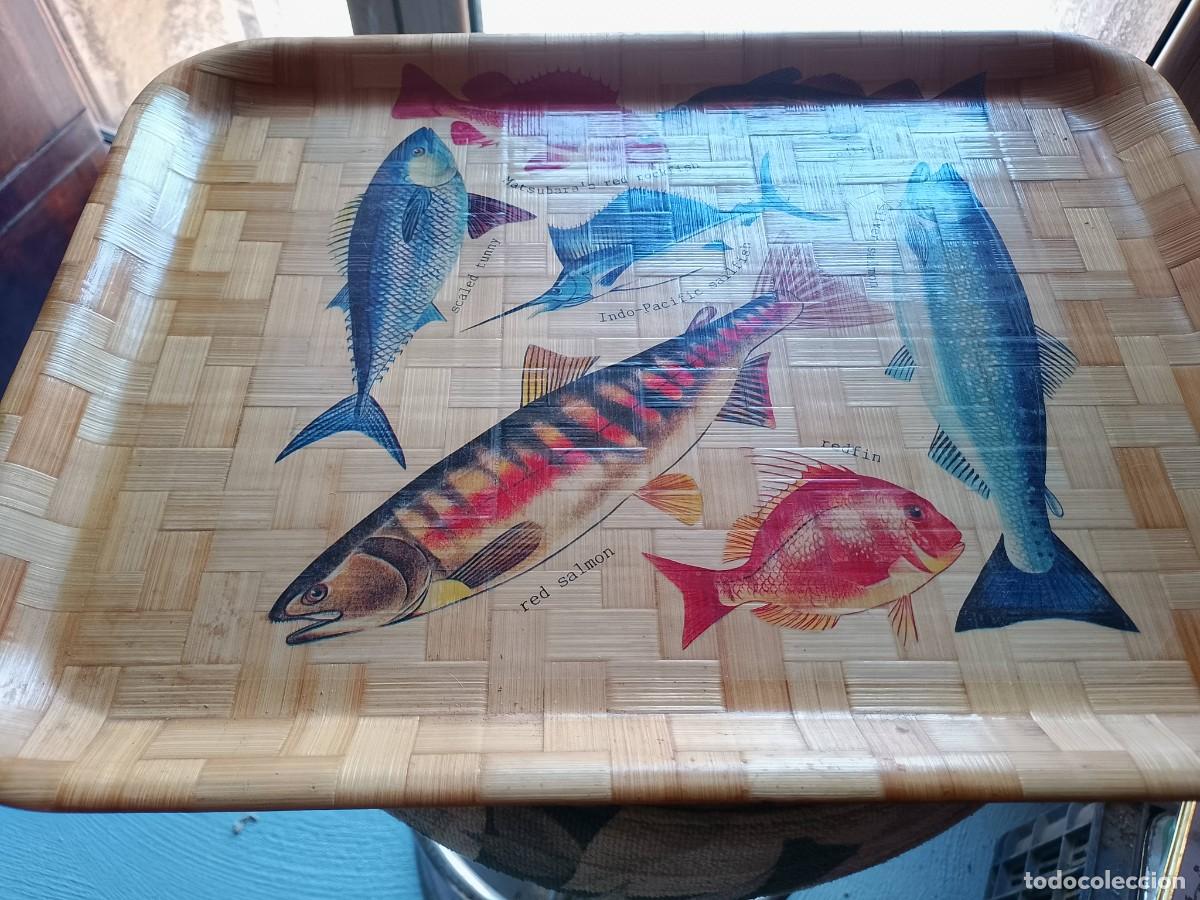 Vintage: Bandeja bamb&uacute; vintage dise&ntilde;o peces - Foto 5