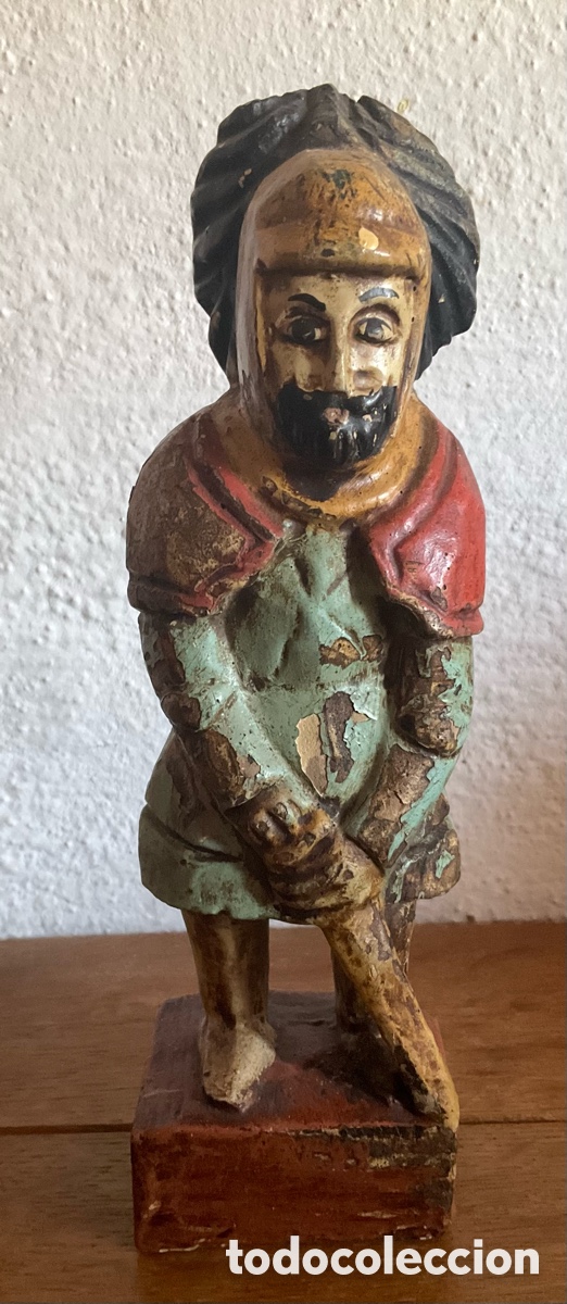 Vintage: Vintage caballero medieval madera europea antigua