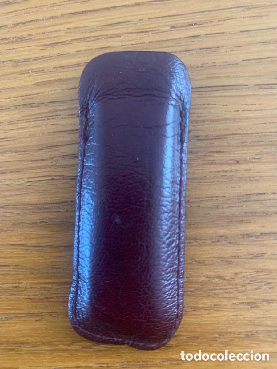 Vintage: Navaja peque&ntilde;a funda de cuero en muy buen estado