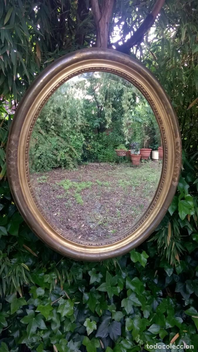 Vintage: GRAN E IMPORTANTE ESPEJO OVAL