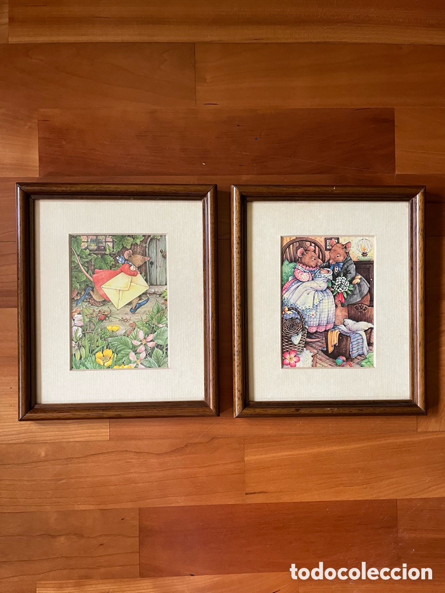 Vintage: Dos cuadros infantiles a&ntilde;os 80