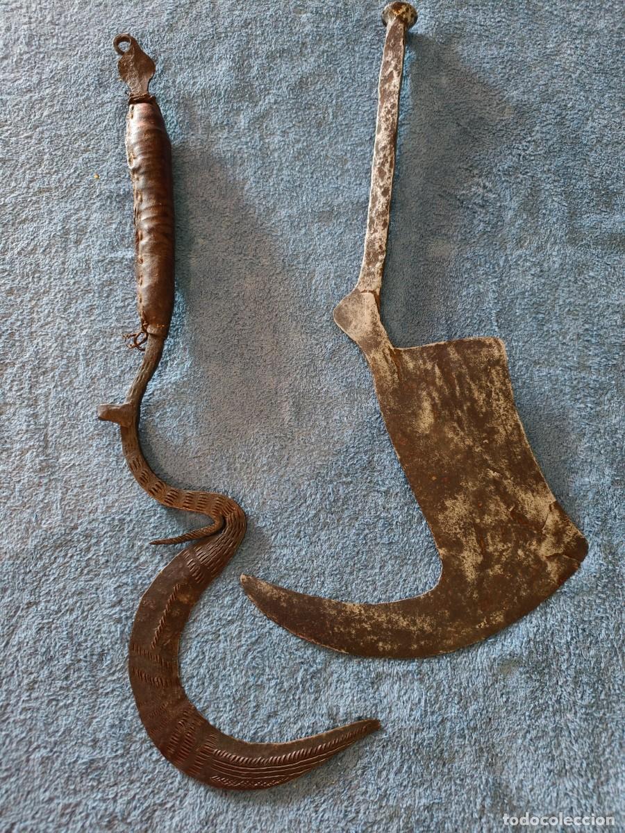 Vintage: Lote de dos hachas a identificar, proceden de coleccion mia particular.