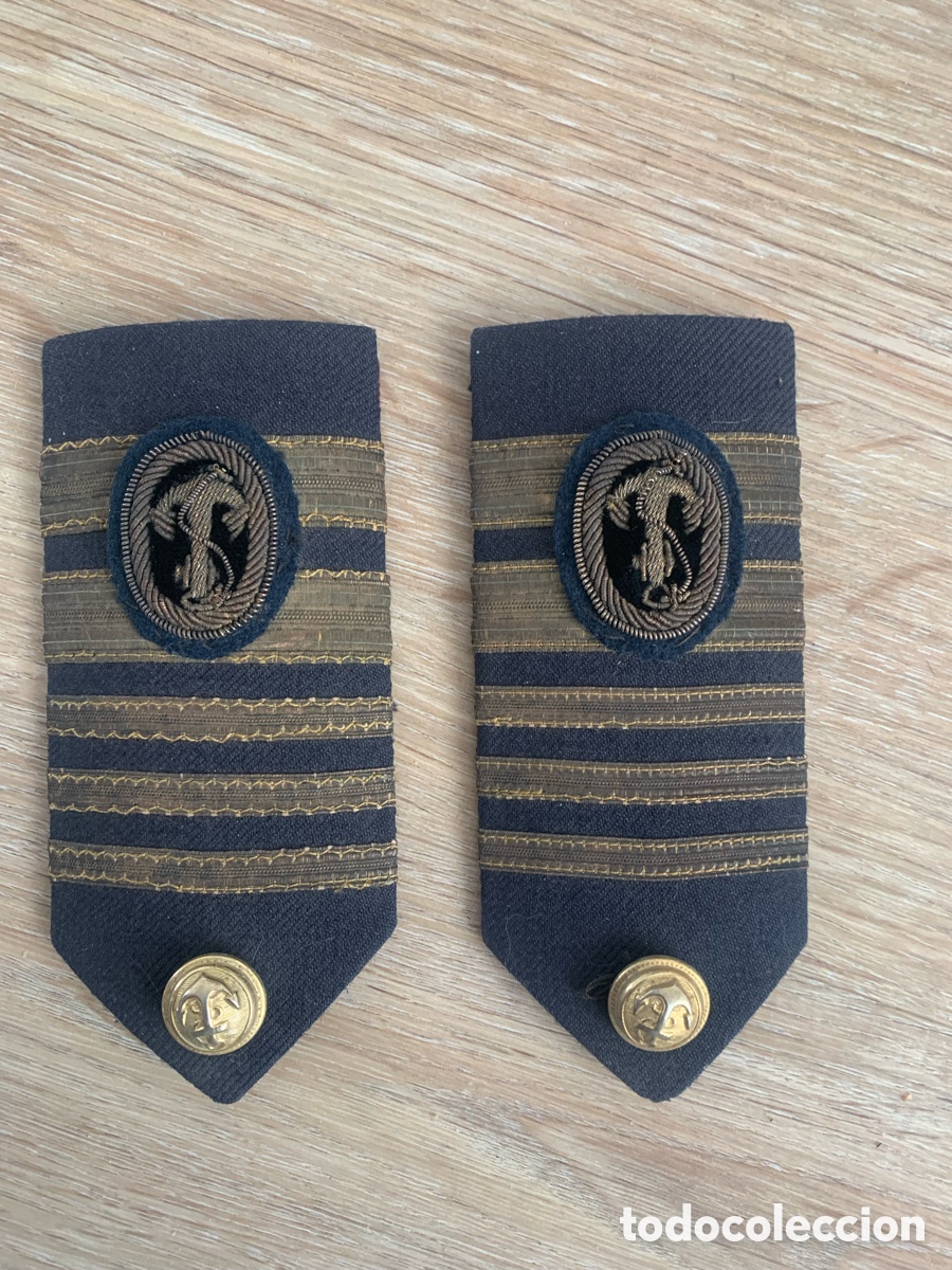 Vintage: hombreras &ldquo;palas&rdquo; capit&aacute;n de marina