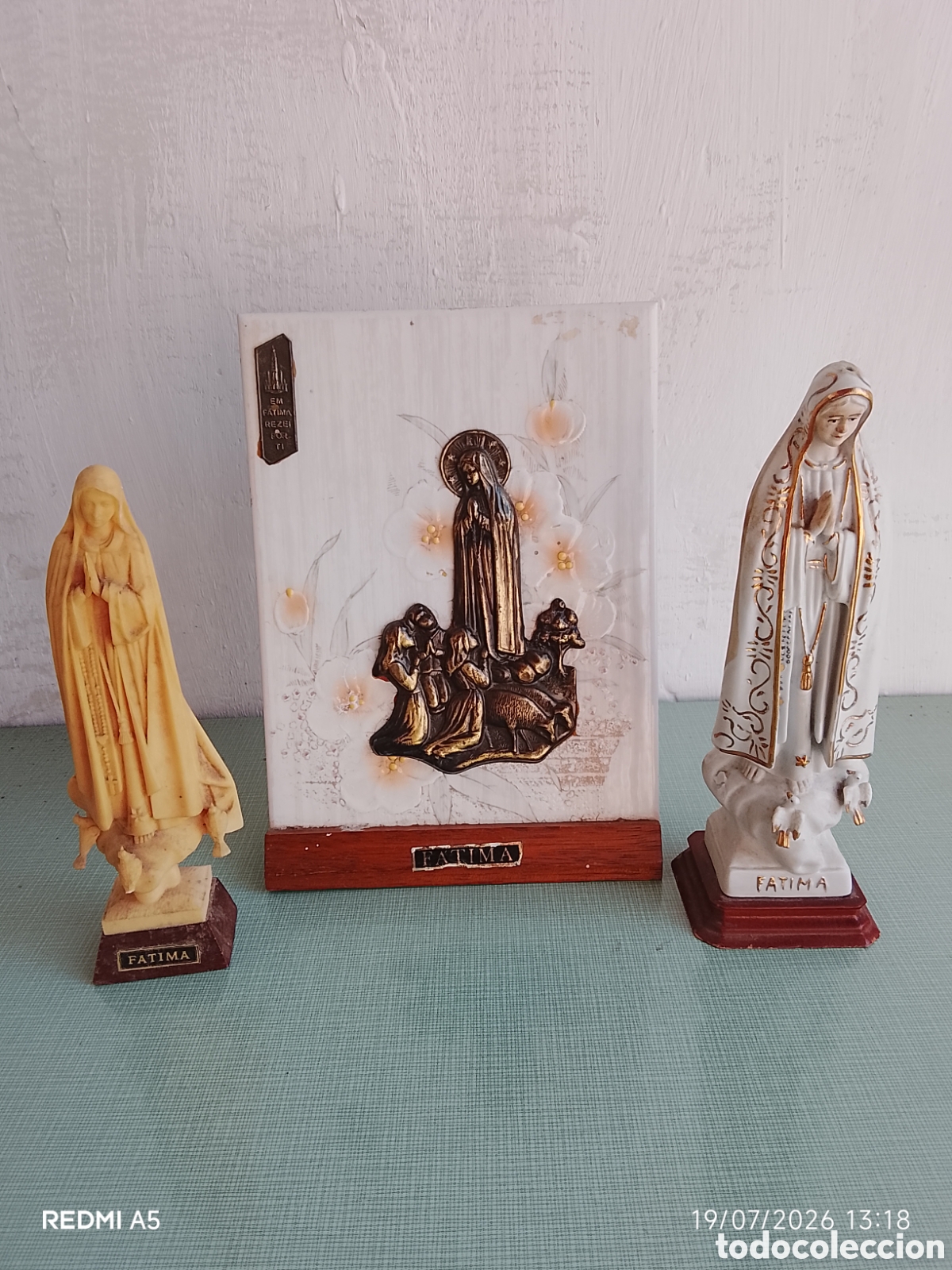Vintage: Recuerdos de la Virgen de F&aacute;tima.