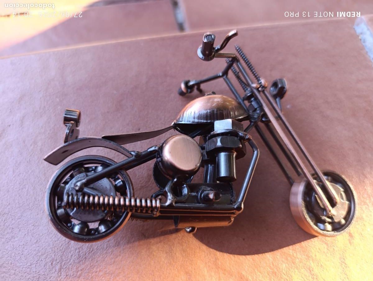 Vintage: MOTO ESTATICA TIPO CHOPER. - Foto 3