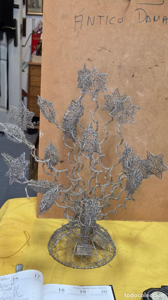 Vintage: arbol de estrellas alambra con luces