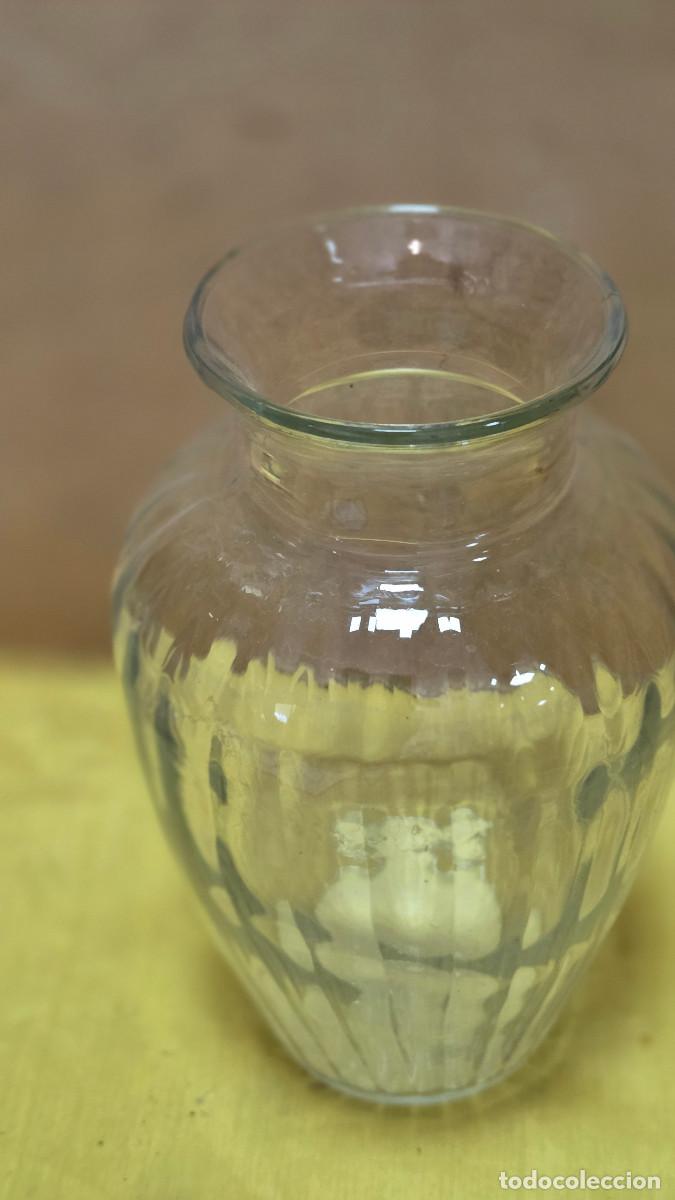 Vintage: jarron de cristal transparente - Foto 2