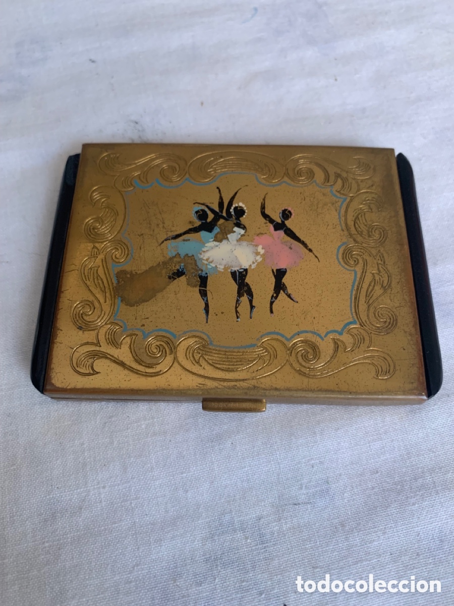 Vintage: Polvero o Estuche de maquillaje de bolso antiguo