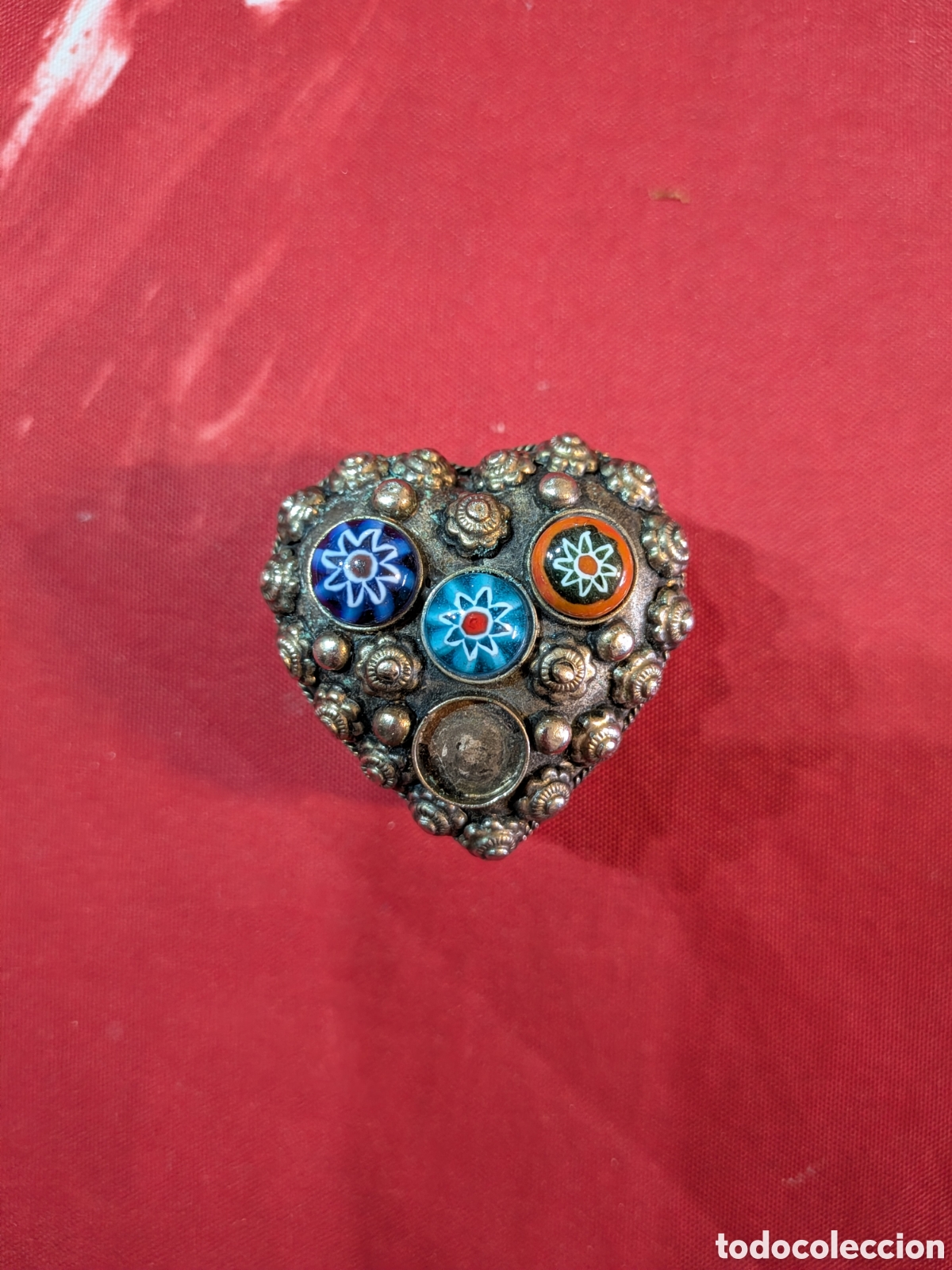 Vintage: Joyero con forma de coraz&oacute;n vintage - Foto 2