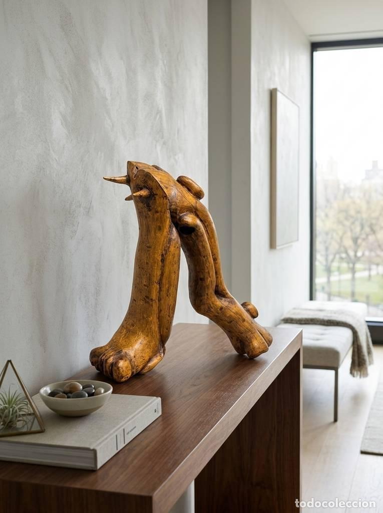 Vintage: TALLA DE MADERA DECORATIVA