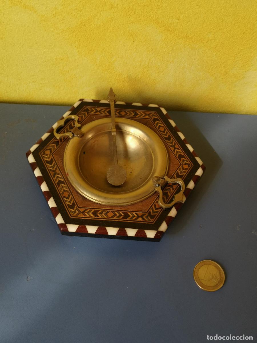 Vintage: ANTIGUO INCENSARIO DE TARACEA. MADERA Y METAL