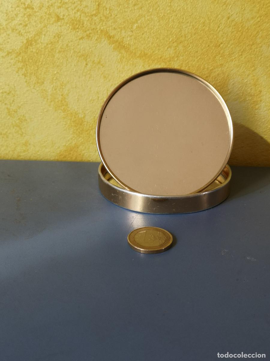 Vintage: CAJA PLEGABLE CON ESPEJO DE MANO EN INTERIOR - Foto 2