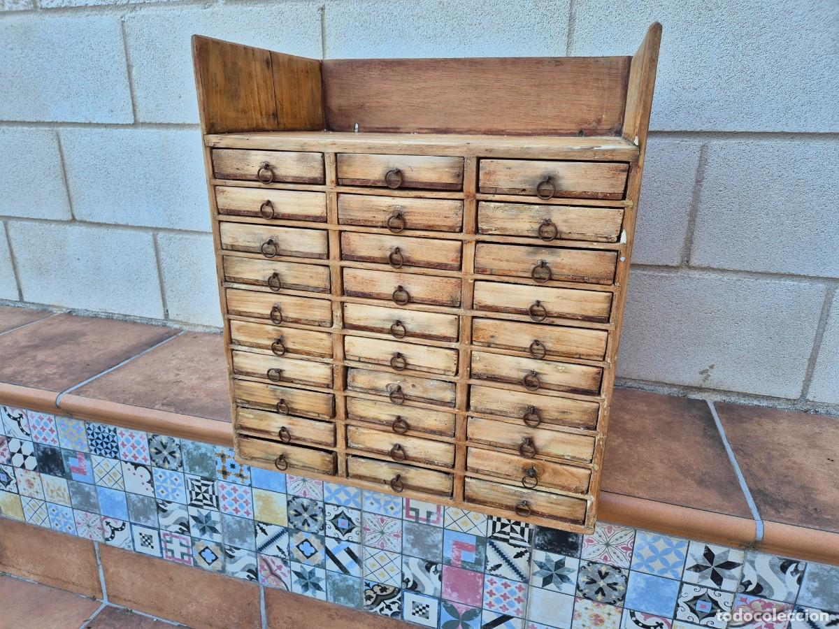 Vintage: Cajonera de madera coleccionista