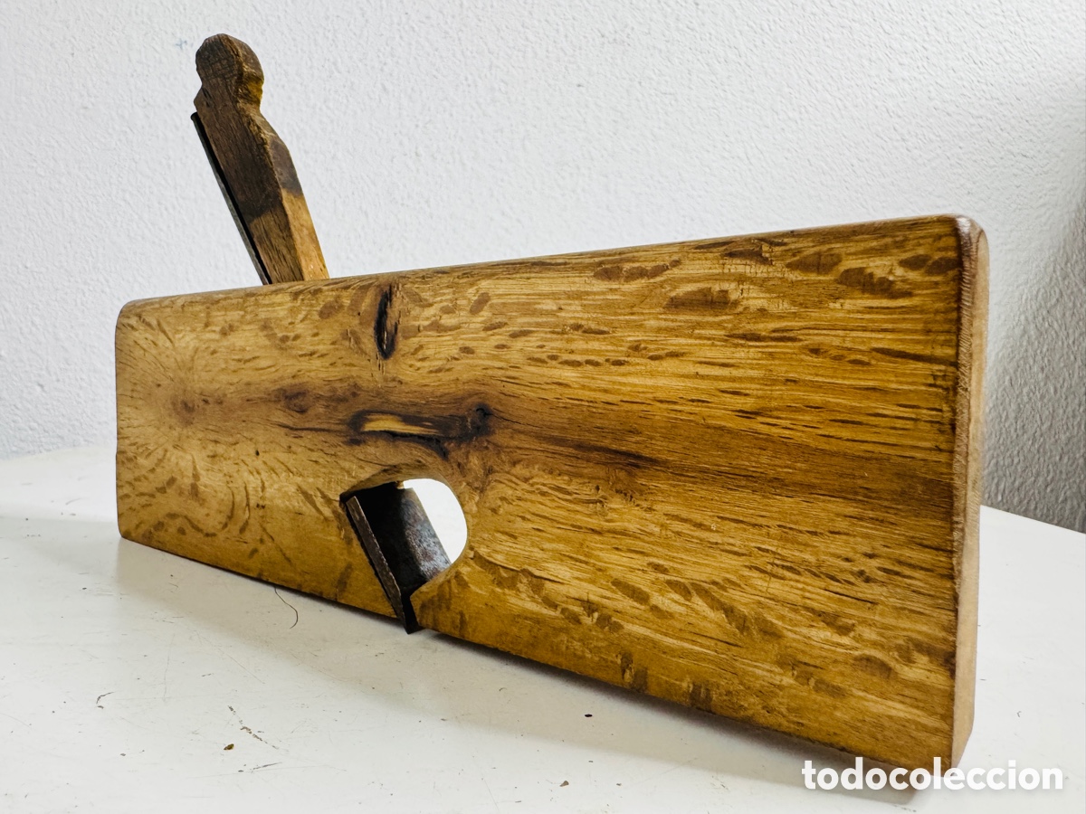 Vintage: cepillo de carpintero o moldurero de madera antiguo - Foto 3