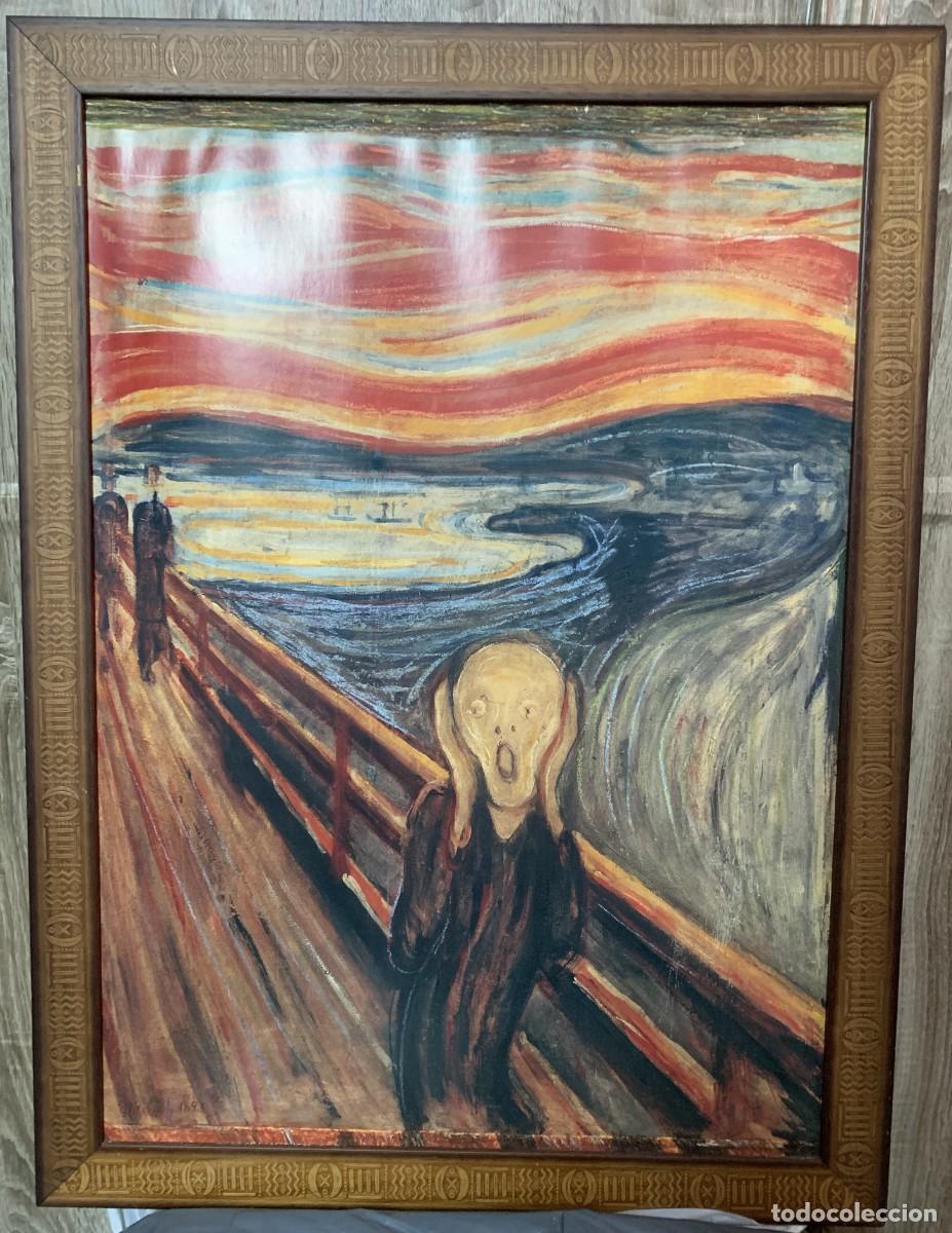 Vintage: Cuadro Decorativo &rdquo;El Grito&rdquo; de Edvard Munch - L&aacute;mina Enmarcada