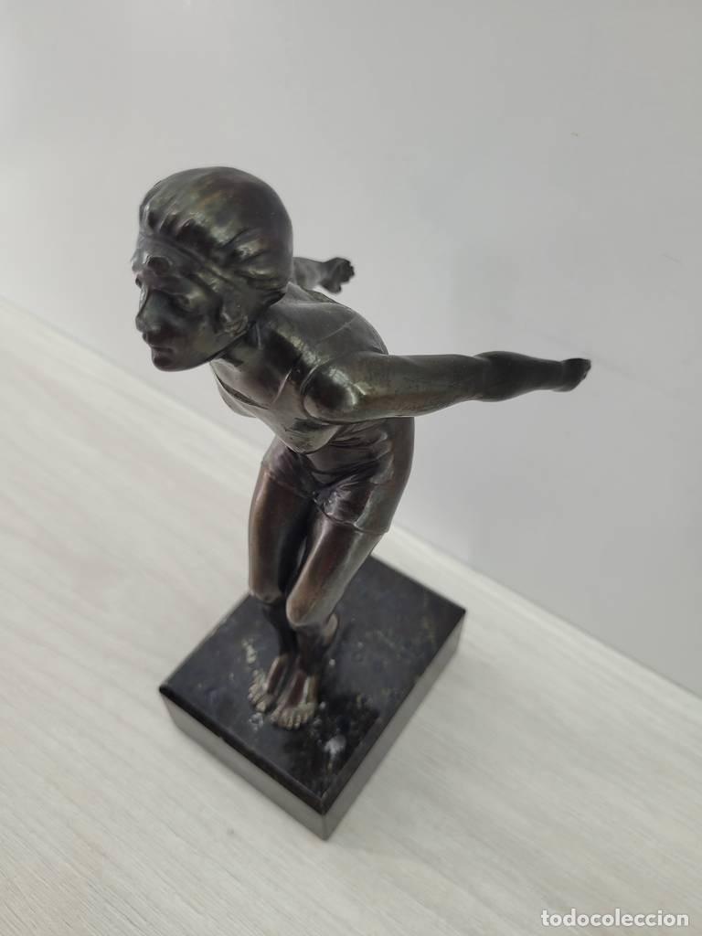 Vintage: FIGURA DE MUJER NADADORA - Foto 3