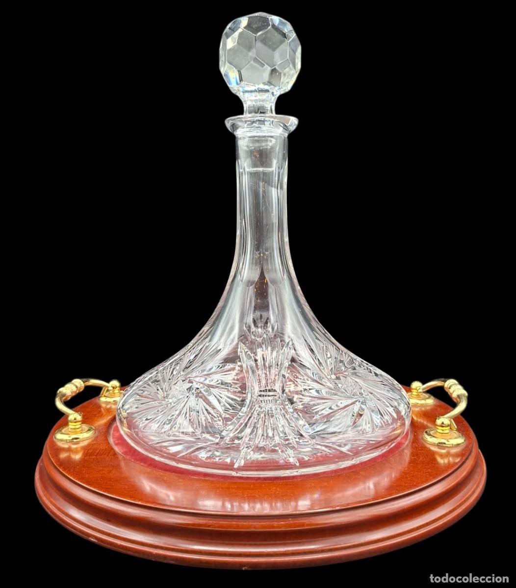 Vintage: LICORERA DE CRISTA DE BOHEMIA SHIPS DECANTER PARA BARCO