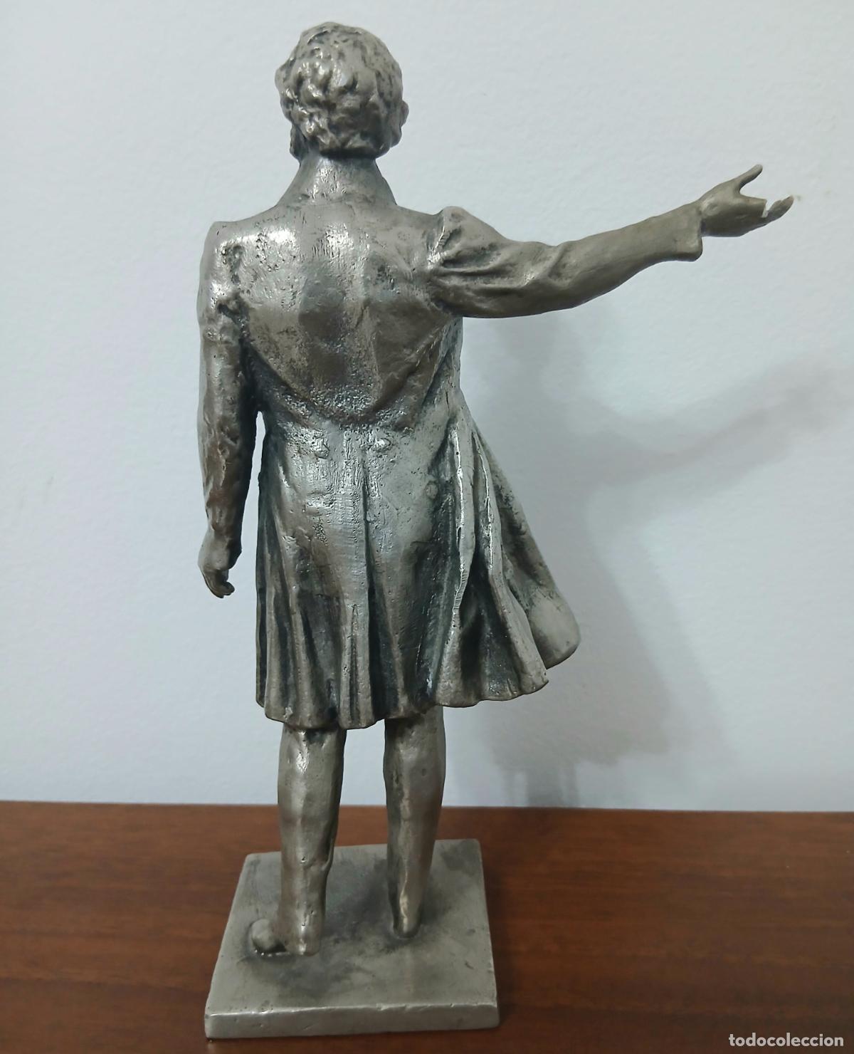 Vintage: Figura A.S.Pushkin Silumina - Foto 4