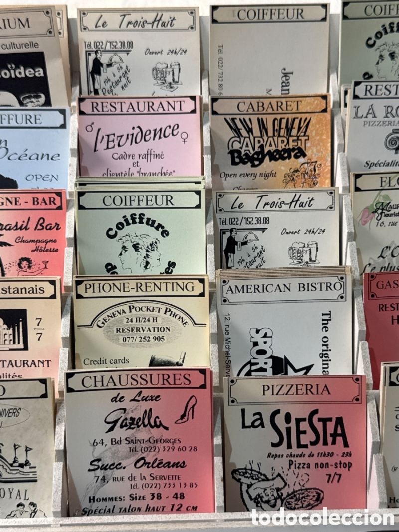 Vintage: Expositor de madera de Tarjetas de Visita - Foto 5