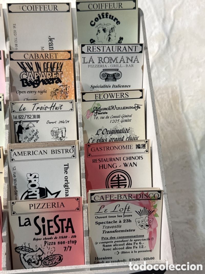 Vintage: Expositor de madera de Tarjetas de Visita - Foto 8