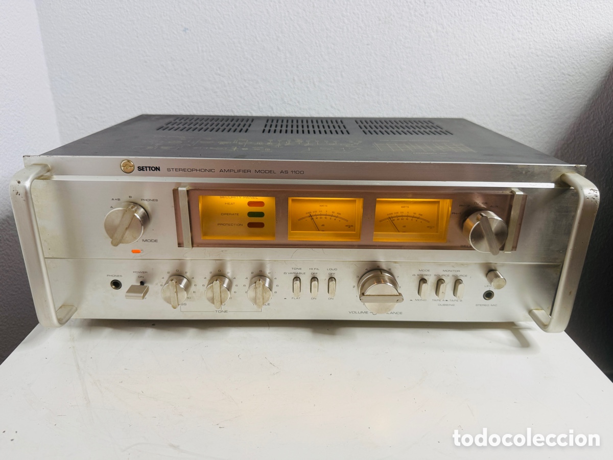 Vintage: Setton AS-1100 Stereo Integrated Amplifier Hi-Fi Separate Made in Japan. Para revisar