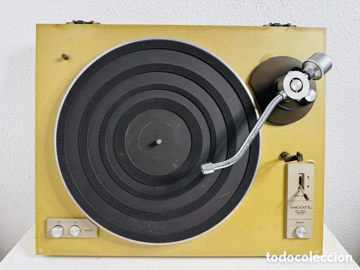Vintage: Scott PS-17A Giradiscos Para Restaurar Incompleto, Motor Funciona Ok