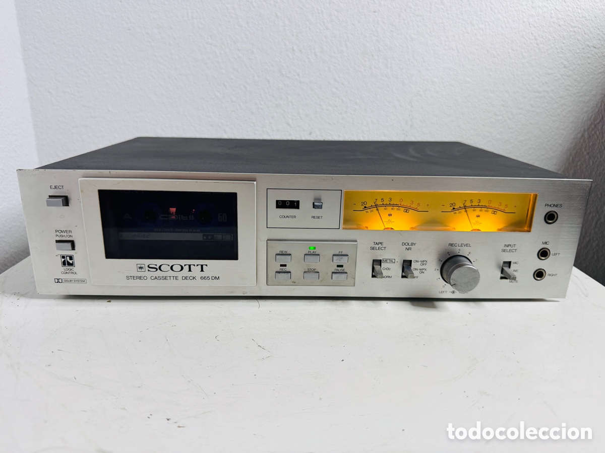 Vintage: Scott 665DM Stereo Cassette Deck - Silver
