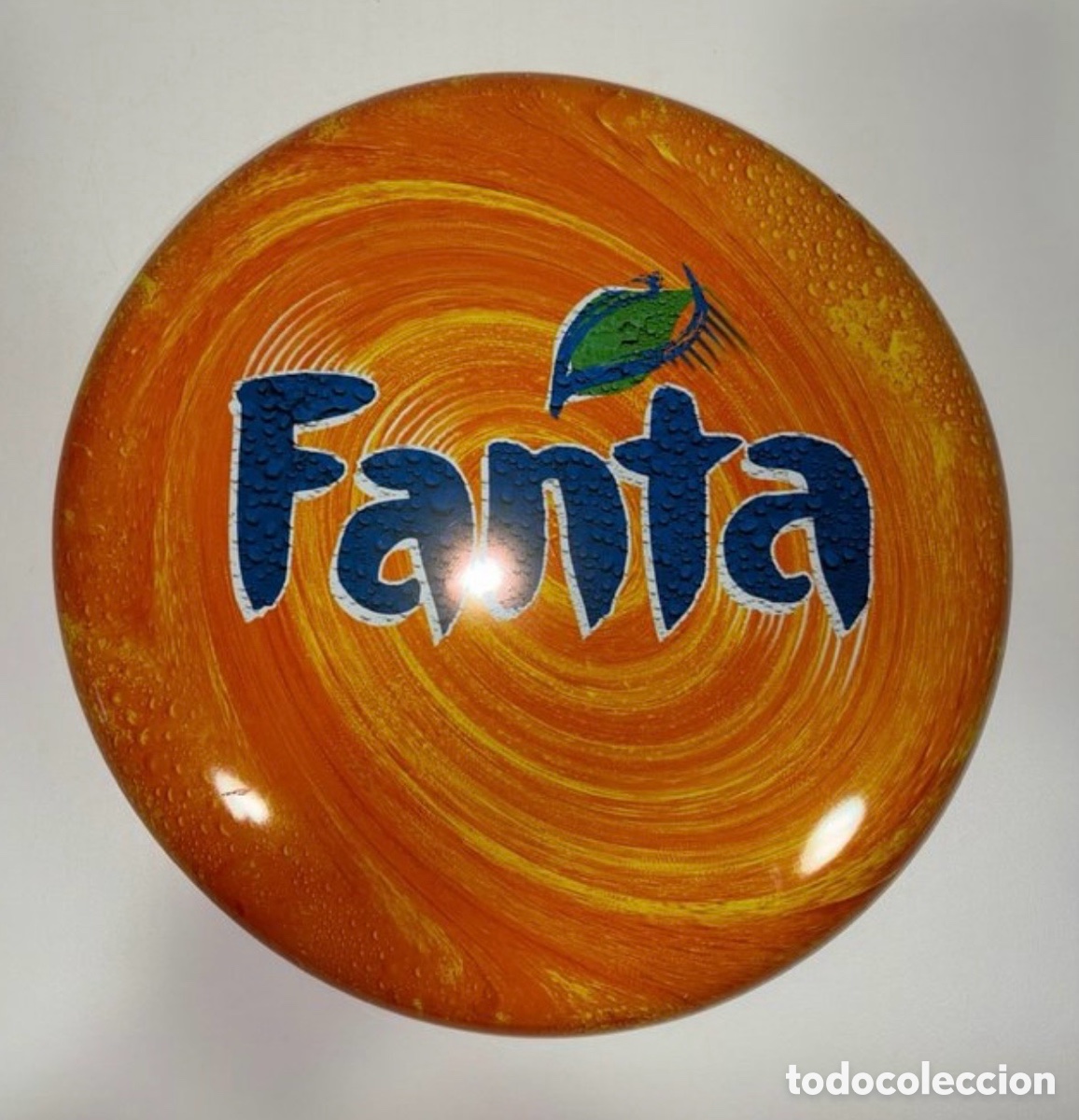 Vintage: Chapa pared Fanta naranja