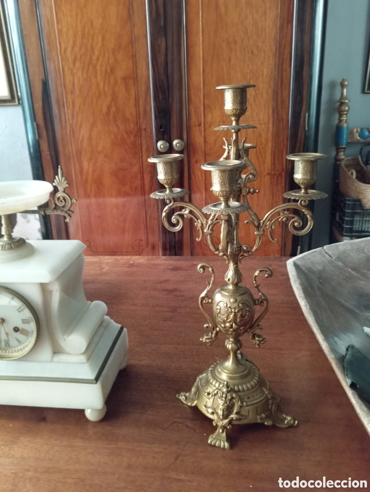 Vintage: Guarnici&oacute;n de chimenea Napole&oacute;n III francesa - Foto 2