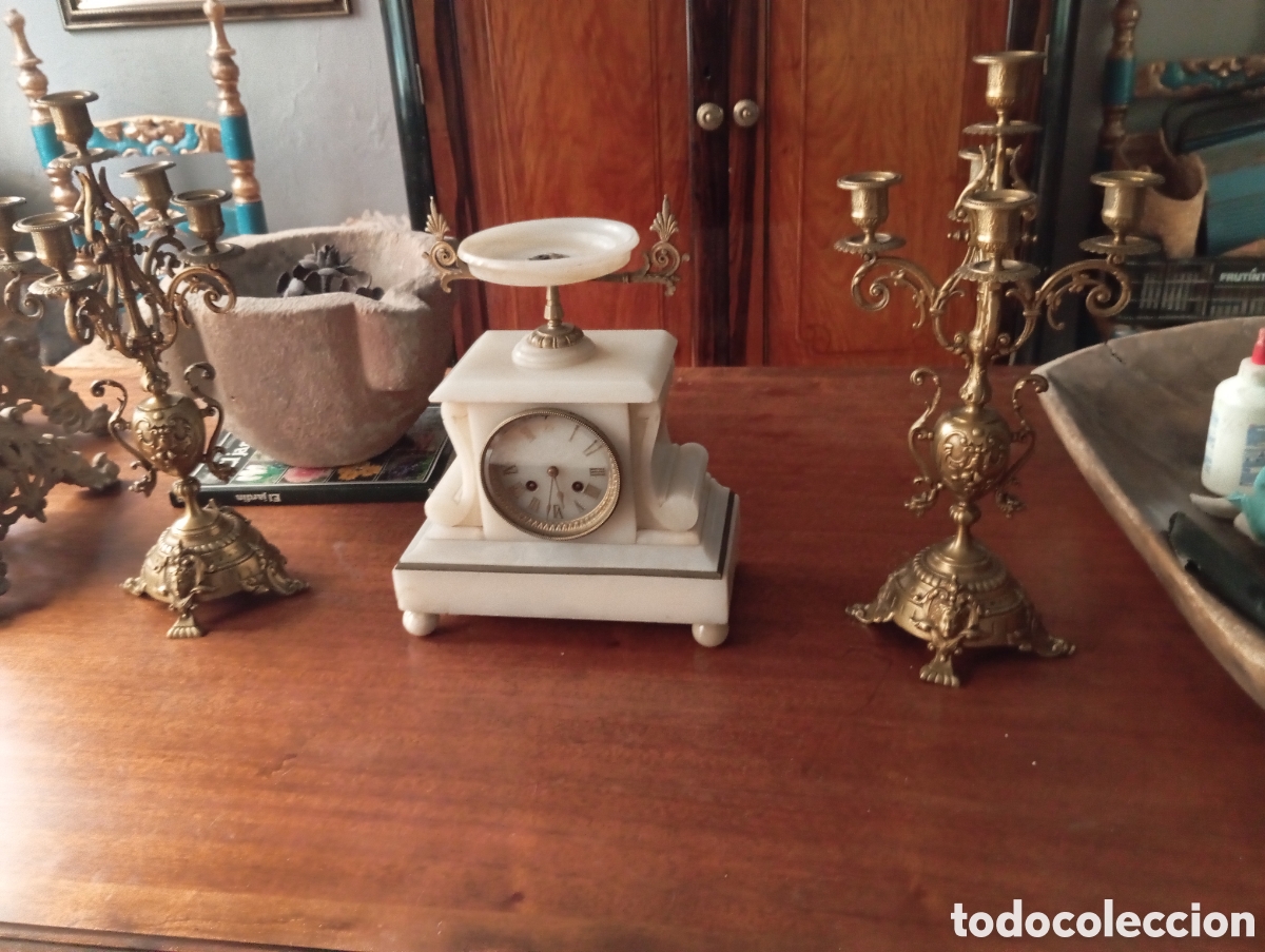 Vintage: Guarnici&oacute;n de chimenea Napole&oacute;n III francesa - Foto 4