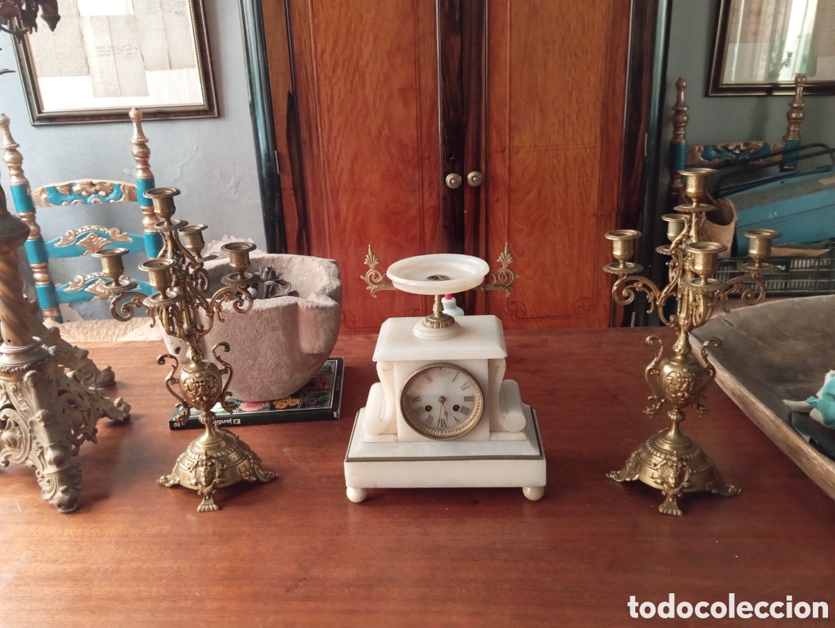 Vintage: Guarnici&oacute;n de chimenea Napole&oacute;n III francesa