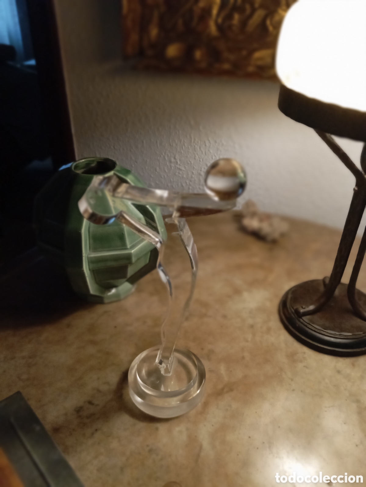 Vintage: Figura americana art deco &rdquo;lucite&rdquo;