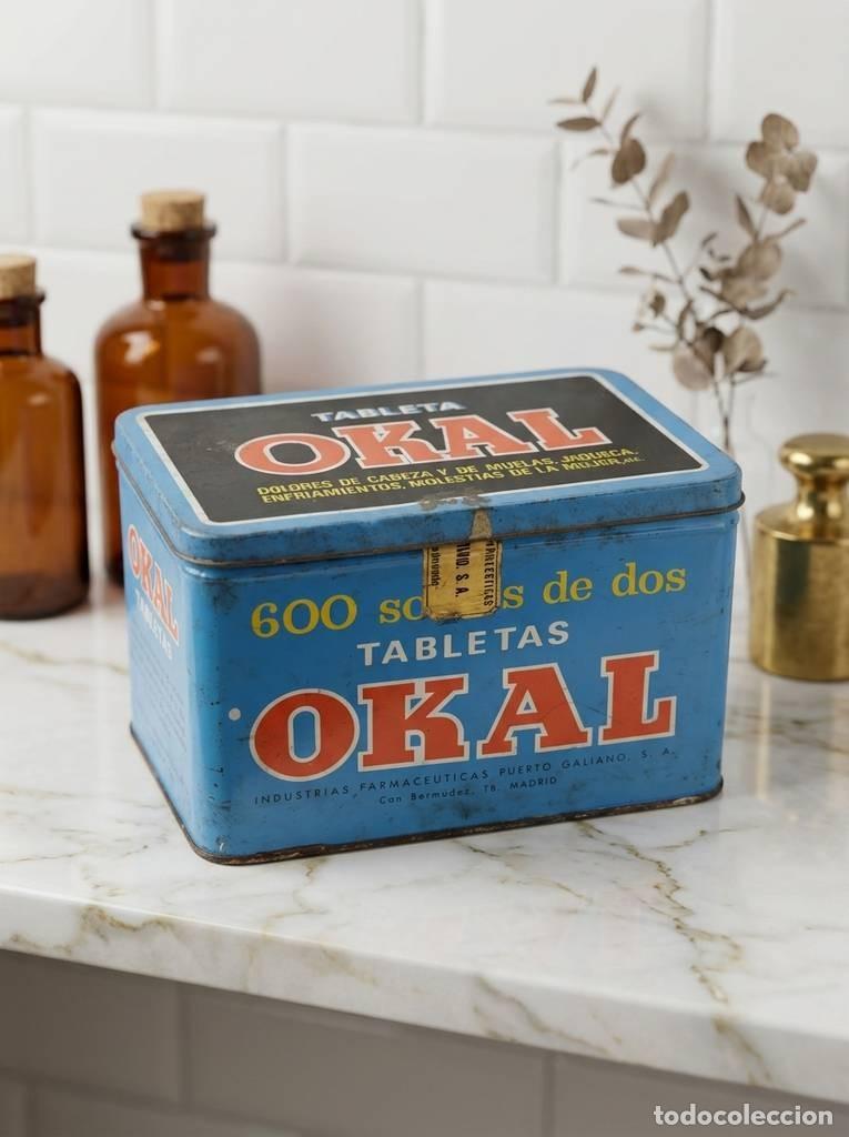 Vintage: LATA VINTAGE DE CHAPA OKAL
