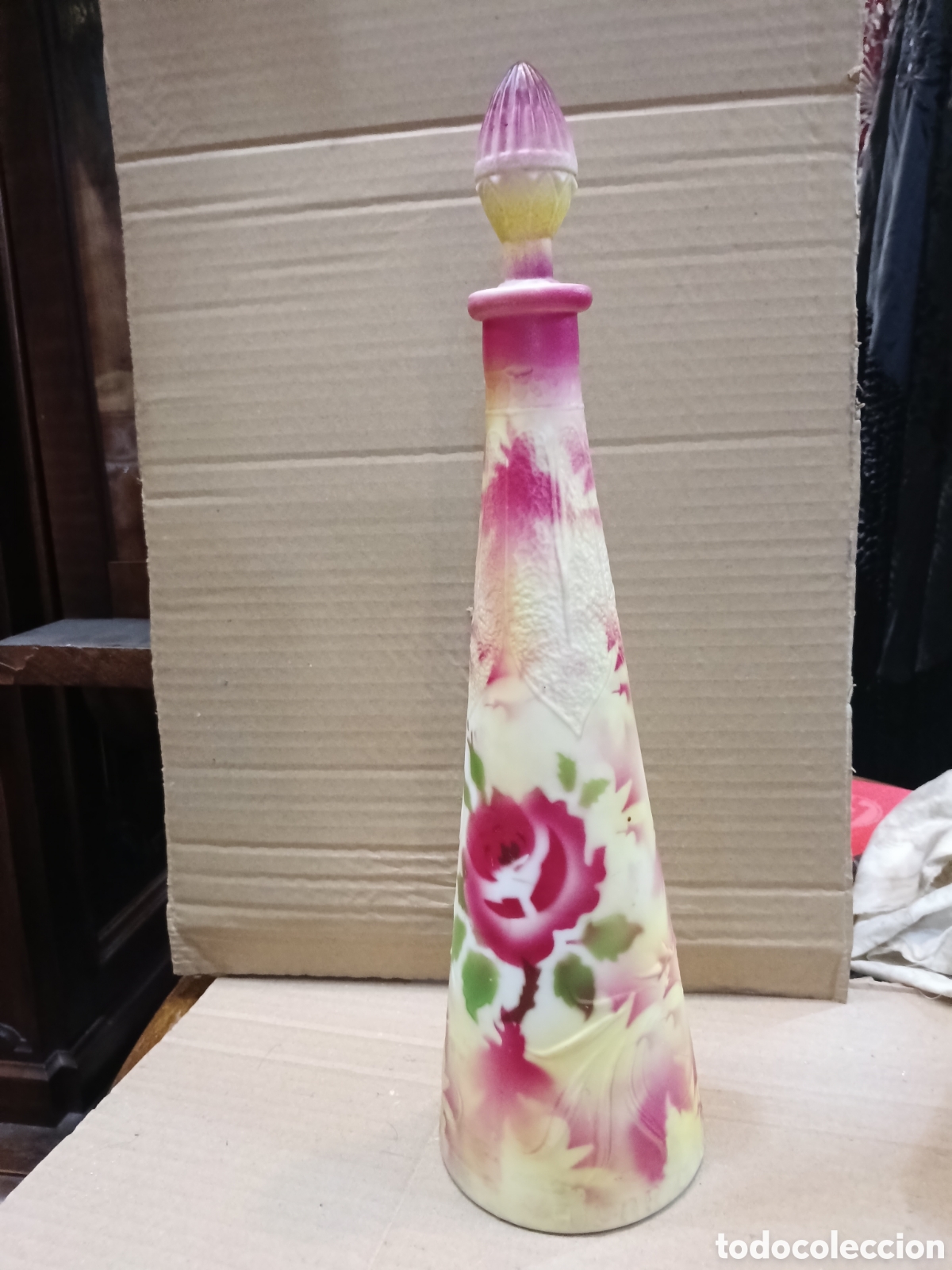 Vintage: Botella de licor de Hilario J&aacute;tiva
