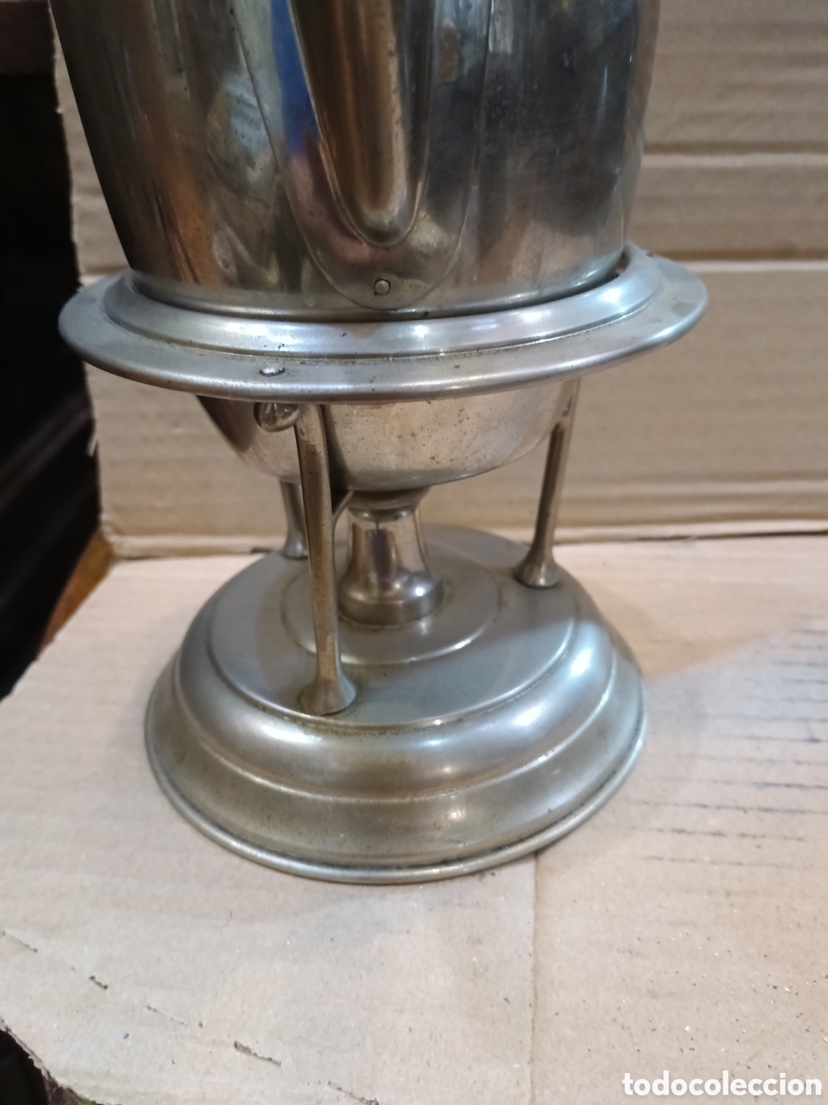 Vintage: Cafetera a&ntilde;os 50 pu&ntilde;o de madera - Foto 2