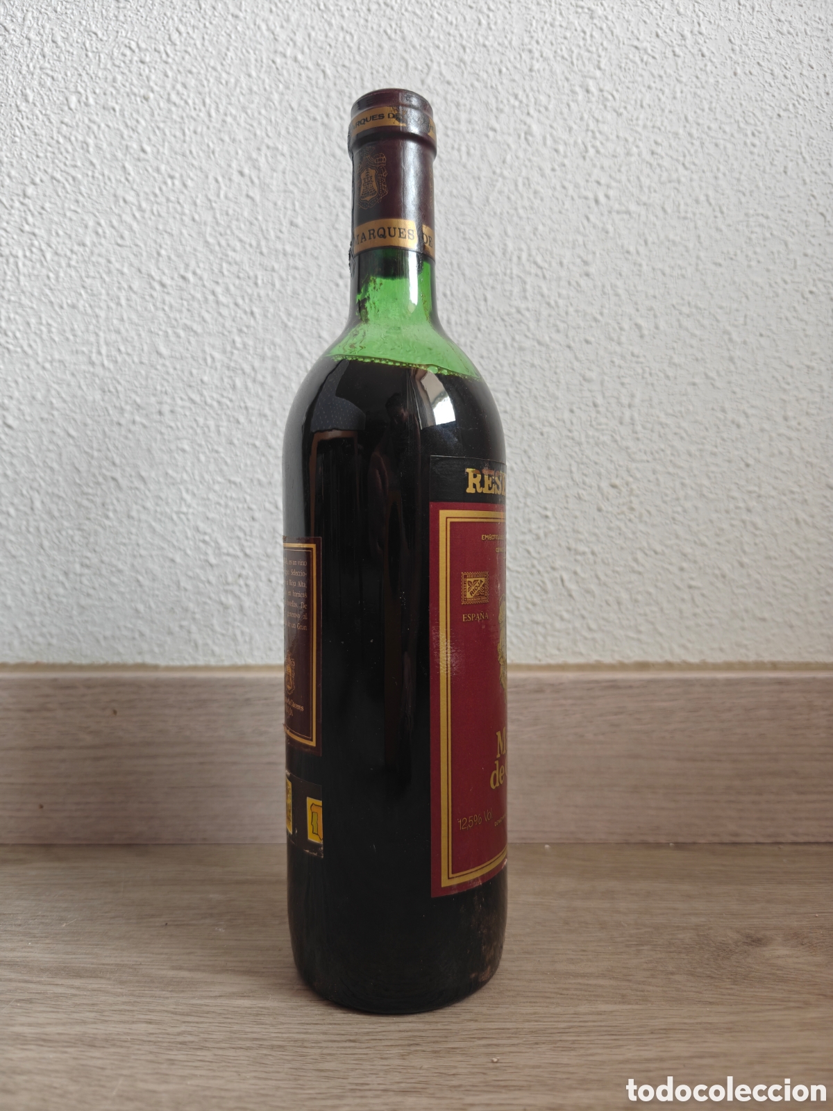 Vintage: Botella Marques de C&aacute;ceres 1982 - Foto 3