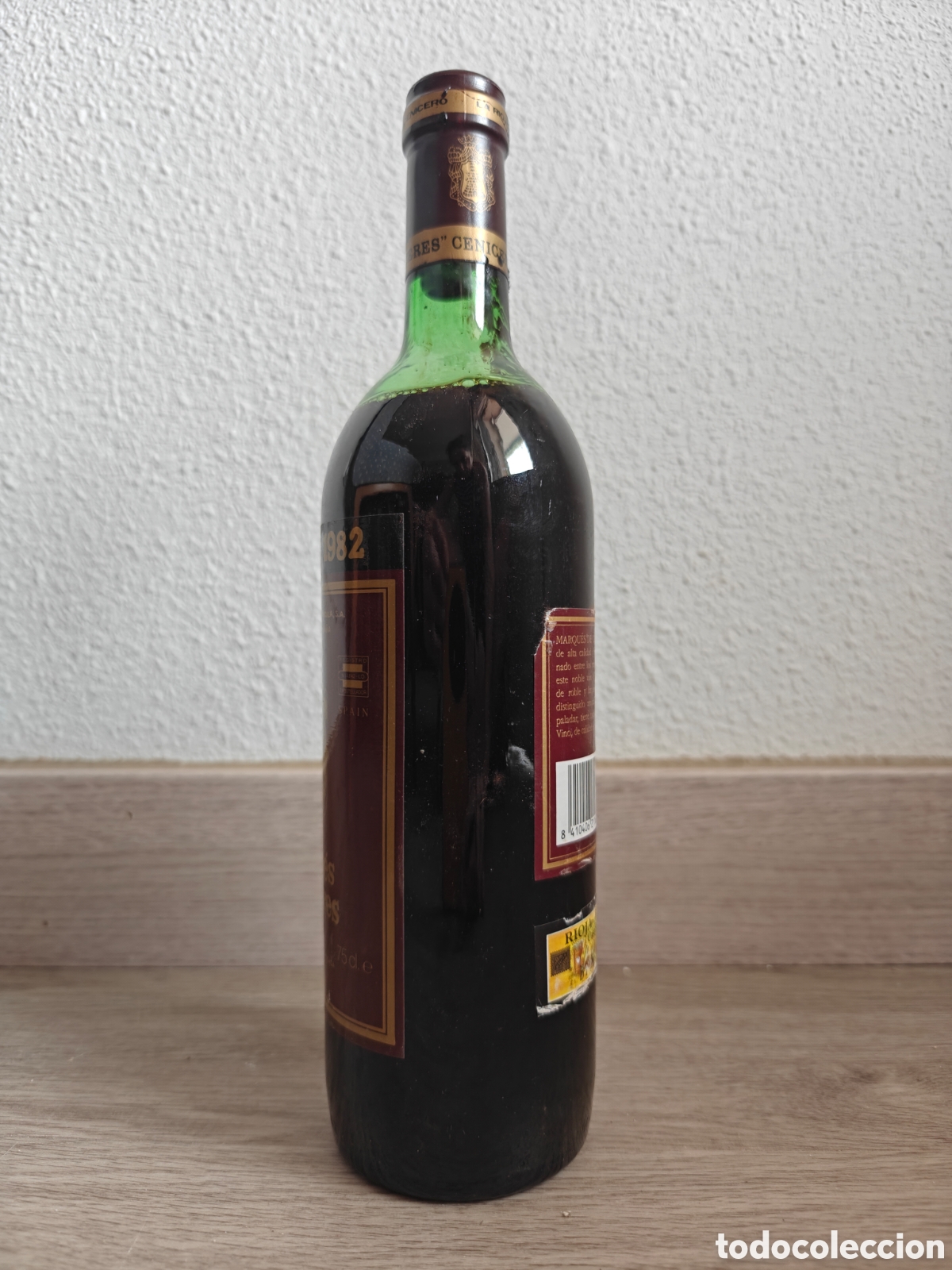 Vintage: Botella Marques de C&aacute;ceres 1982 - Foto 4