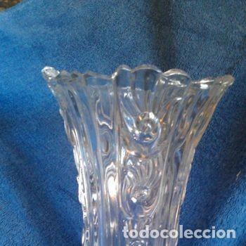 Vintage: Florero Cristal Tallado Florales Jarron Antiguo Decoracion Vintage PEIFER